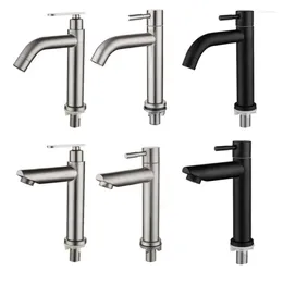 Bathroom Sink Faucets 304 Stainless Steel Single Cold Basin Faucet Washbasin Accessories