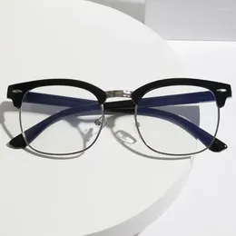 Солнцезащитные очки, металлические, плоские, зеркальные, кошачий глаз, в большой оправе, антисиние функциональные очки, модные, одинаковые, один продукт