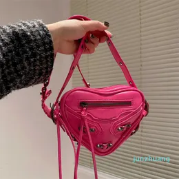 Heart-Bag designer bag unisex handbags Luxury Love Motorcycle Bag crossbody handbag womens Fashion classic solid color purses