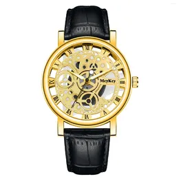 Horloges Mode Heren Lederen Legering Horloges Quartz Polshorloge Business Casual Klassieke artikelen voor heren