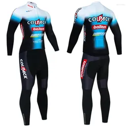 Racing Define Winter Cycling Jersey Colpack 2023 Team Bike Maillot Men Men 20D MTB ROPA Ciclismo Pro Bicycl Cashet