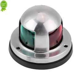 Marine Boat 12V Stainless Steel Red Green LED Navigation Signal Light Lamp Yacht Accessory Waterproof Signal LED Light Fishlamp