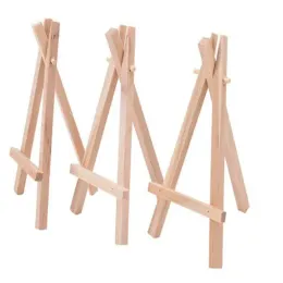 Mini espositore da cavalletto mini treppiede in legno naturale per portamenu segnaposto per matrimoni ZZ