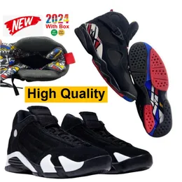 8 Playoffs 8s Panda 14s Basketball Shoes High Quality 11Lab4 Red University Red Bred Reimagined 4s Cherry 11s Real Carbon Fiber Men Women With Box