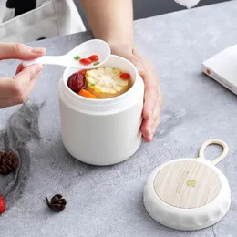 Ensembles de vaisselle, tasse hermétique, bouteille d'eau en plastique pour enfants, fours à micro-ondes, boîte à soupe scellée Portable à Double couche