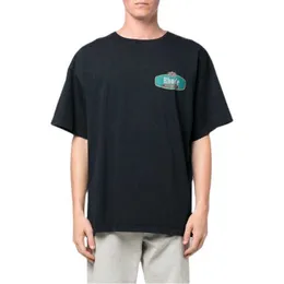 Roupas de moda de grife camisetas camisetas 2022 verão novo Rhude High Street logotipo estampado com letras solto casual manga curta camiseta masculina Ins Tops algodão streetwear