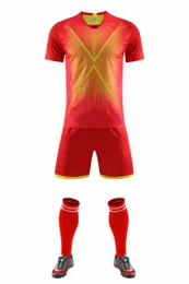 Children Adult Football Jerseys Boys and girls Soccer Clothes Sets youth soccer sets training jersey suit with socks+Shin guards 005