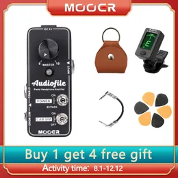 MOOER Audiofile Headphone Amplifier Guitar Effect Pedal Built-in Analog Speaker Cabinet Simulation True Bypass Full Metal Shell