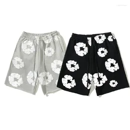 Men's Shorts 2023 Summer Clothing Fashion Personalized Kapok Foam Printing Process Drawstring Loose Casual Five-Part Pants