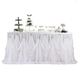 Party Decoration Drilling Table Skirt Wedding Birthday Baptism Halloween El Banquet Stage Arrangement Circumference
