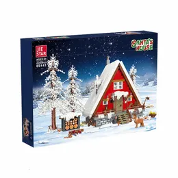 Blocks IN STOCK 89141 2355pcs Santa s House Building Moc Idea Snow Cabin Bricks Construction Children s Toys Christmas Gift Set 231121