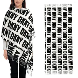 Foulards DKNYs Écharpe Châle Wraps Femmes Hiver Grand Foulard Doux