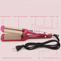 Curling Irons Hair Crimper Curling Iron Ceramic Crimpers Wavers Curler Wand Fast Heating 3 Barrels Hair Waver Tools for All Types of Hair 231120