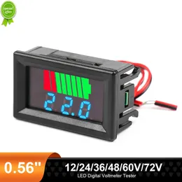 LED Digital Voltmeter Tester 12/24/36/48/60 V Pojazd pojazdu elektryczne Mieralność elektryczna DIY Mini testowy wskaźnik poziomu baterii