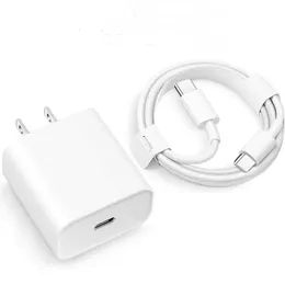 20W PD USB C充電器アダプターiPhoneの高速電話料金14 13 12 11 X XS XR 7 AirPods iPad Huawei Xiaomi Samsung Cell Phone Chargers