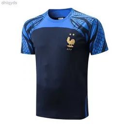Frankrike 2022 Soccer Training Suit Men 21/22 Kort ärmar Fotboll 791WG