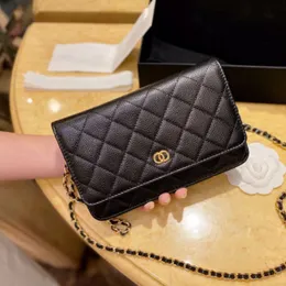 Bolsas de moda de alta qualidade feminino designer Classic Wallet On Chain Caviar Woc Bag grade
