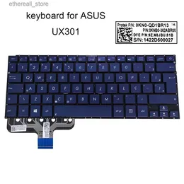 キーボードターキーブラジルのキーボードASUS ZenBookのスペインのキーボードUX301 UX301L UX301LA UX301LGブラジルスペインノート0KNB0-362ABR00 Q231121