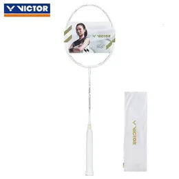 Victor TKF Ofensywna rakieta badmintona pełna węgiel G5 Ultralight Professional Badminton Racket 24-32 LBS Racquet Sports Training 231120