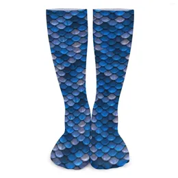 Women Socks Mermaids Scales Men Animal Print Princlyfunny Foundive Sport