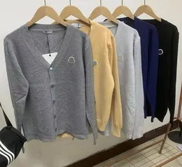 Erkek Sweaters Designer Kadın Sonbahar Kış Hardigan Gevşek Yün Moda Ceket Mektubu Baskı Uzun Kollu Lady Sıradan Sıcak Üst Boyut S-XXXL