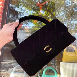 Borsa stilista La più bella borsa vintage canarino nero misura 26X15 cm con scatola Borsa a tracolla a mano