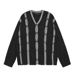 Maglioni da uomo 2023 Uomo Lusso Grailz Trecce invernali Trecce Scollo a V Gentiluomo Maglia Casual Cardigan Cappotti Formato USA Alta qualità #679