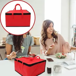 Yemek takımı çantası dağıtım yalıtılmış pizza çantaları termal yeniden kullanılabilir sırt çantası bakkal koruma paket servisi öğle yemeği taşıyıcı daha sıcak bento