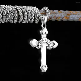 Collane con ciondolo Collana vichinga di Odino Credenza religiosa da uomo nordica Scudo di Gesù Croce in acciaio inossidabile Amuleto Gioielli Accessori per adolescenti