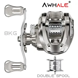 Flyfiske -rulle2 2023 5 1BB Magnetic Brake System Baitcasting Reel Gear Ratio 6 3 1 Vänster Högerhänt Ultra Light Wheel 231120