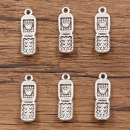 Charms YEYULIN 10pcs/27x9mm Cell Phone Charm Zinc Alloy Mobile Pendants For Necklace Earring Diy Jewelry Making Accessories