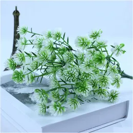 Flores secas Artificial fresco pequeno Bayberry Home Table Party Decoration Plant Flor Flower Flocking R230612 Drop Deliver