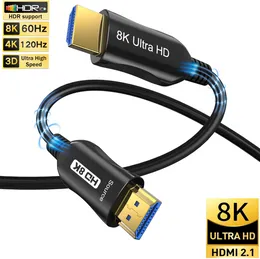 8K HDMI 2.1 Cable Fiber Optic Hdmi Cable 4K 60Hz 120Hz 48Gbps HDR HDCP AOC for HD TV Box Projector game console Ultra High Speed Computer