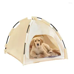 حاملة الكلاب بيرس خيمة القطط البيت المنازل المحمولة جرو Teepee Cat Bed 42 38cm Cage Fence Outdoor for