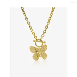 Chains Butterfly Necklace For Lady In Party.coffice.wedding .Vintage Fashion Style.Simple Design Concept Jewelry .Noble And Elegant.