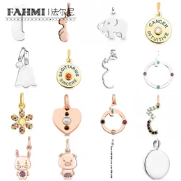 Fahmi Light Luxury Bear, Elephant, Pig, Rabbit, Tassel Flower, 중공 라운드 Golden Medallion, 계곡의 백합, 연인을위한 하트 모양의 펜던트 특별 선물