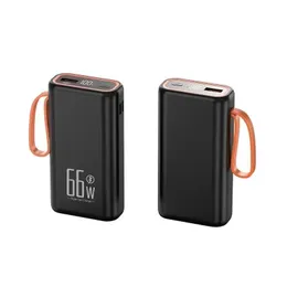 Зарядка банка 10000 мАч супер быстрого заряда поставляется с лишней лишней мобильной мобильной питанием Lanyard Mini Mobile Phone
