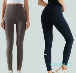 Yoga-Outfit mit nahtlosen Fitness-Trainings-Leggings, Farben, Sport-Leggings, Stretch-Nylon-Lycra-Hosen ohne peinliche Linien