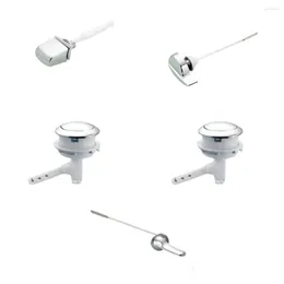 Bath Accessory Set Toilet Flush Handle Push Button Washroom Water Container Rod Replacement Spare Hardware Accessories Side Aluminium Bar