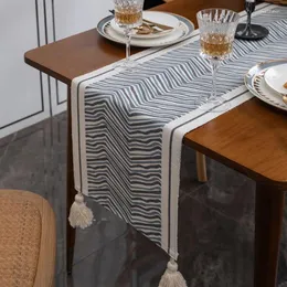 Masa bezi Amerikan pastoral tarzı koşucu dijital baskı çay bayrağı saçak dekorasyon uzun kumaş