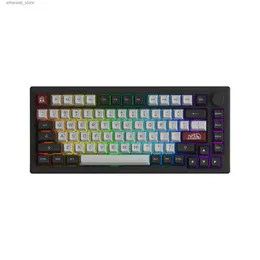 Tangentbord AKKO 5075B Plus V2 75% Mekaniskt spel Keyboard 3/5 PIN HOT SWAP TRE-MODES RGB 2,4 GHz Trådlös/USB Type-C/Bluetooth 5.0 Q231121