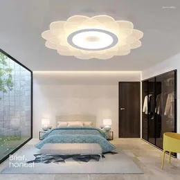 Tavan Işıkları Modern Led Avize Lotus Oturma Odası Yemek Çalışması Çocuklar Lamba Art Deco Yatak Odası Işık Fikstür