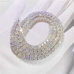High Quality Best Price 18k Gold Plated 925 Sterling Silver Moissanite Diamond Tennis Necklace for Unisex