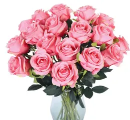 Искусственная шелковая цветочная романтическая розовая роза DIY Красные белые синие фальшивые цветы для домашней свадьбы День рождения Декор День рождения Фальшивые растения