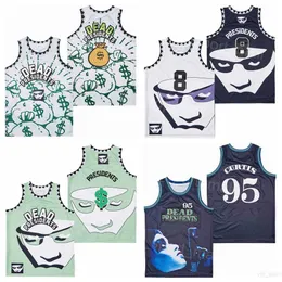 Movie Basketball Film Dead Presidents Jerseys 95 Anthony Curtis 8 Conspiracy Theory Money Bags 1995 Retro Pullover College Breathable High School Stitched Color