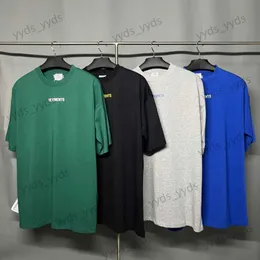 Herren T-Shirts VET Sommer T-Shirt für Männer und Frauen Baumwolle Lässig Minimalistisch Monogrammiert Lose Kurzarm Top 2022SS T230421