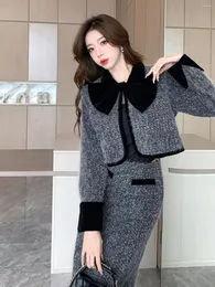 She's Closet セットアップ カットレースドッキングボリューム袖