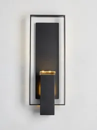 مصباح الجدار على الطراز الصيني غرفة المعيشة الحديثة الحد الأدنى من الدراسة الإبداعية الممر الممر الدرج غرفة نوم بجانب الحديد المطاوع
