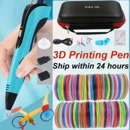 Garden Garden 3d Pen Printing Kids الرسم الإبداعي مع 30 مترًا من PLA Pla Filament Bag للأطفال هدايا عيد ميلاد عيد الميلاد 231121