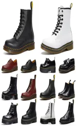 Dr Martin Designer Boots for Men Women Doc Martens Platform Low Low Top Booties Black White Leather Mens Fashion Shoes4172912